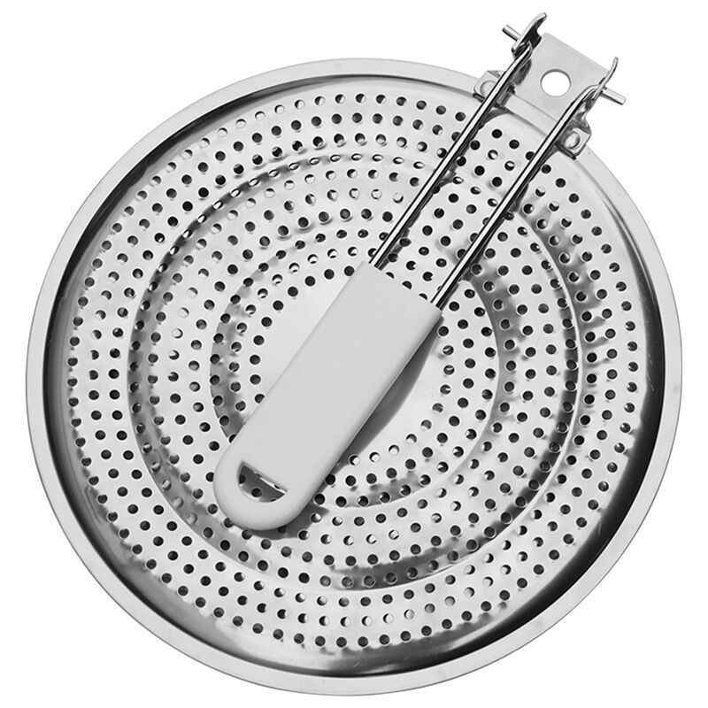 foto del prodotto diffusore di calore in acciaio inox da 21 cm, solo per fornello a gas 