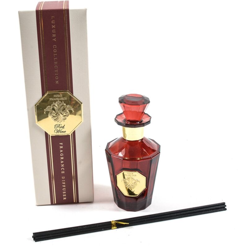 foto del prodotto diffusore di essenza da 230 ml, con scatola regalo e bastoncini, da 9 x 8.5 x h 29 cm -rose fantasy