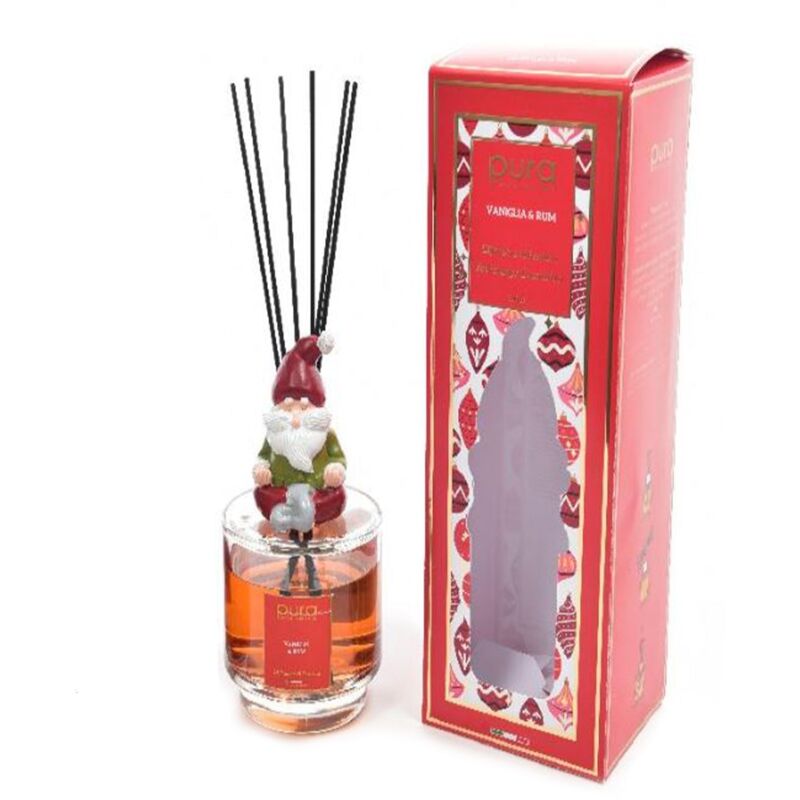 foto del prodotto diffusore di essenza 'lola' con bacchetti in cotone profumatore per ambienti da 500 ml -melograno