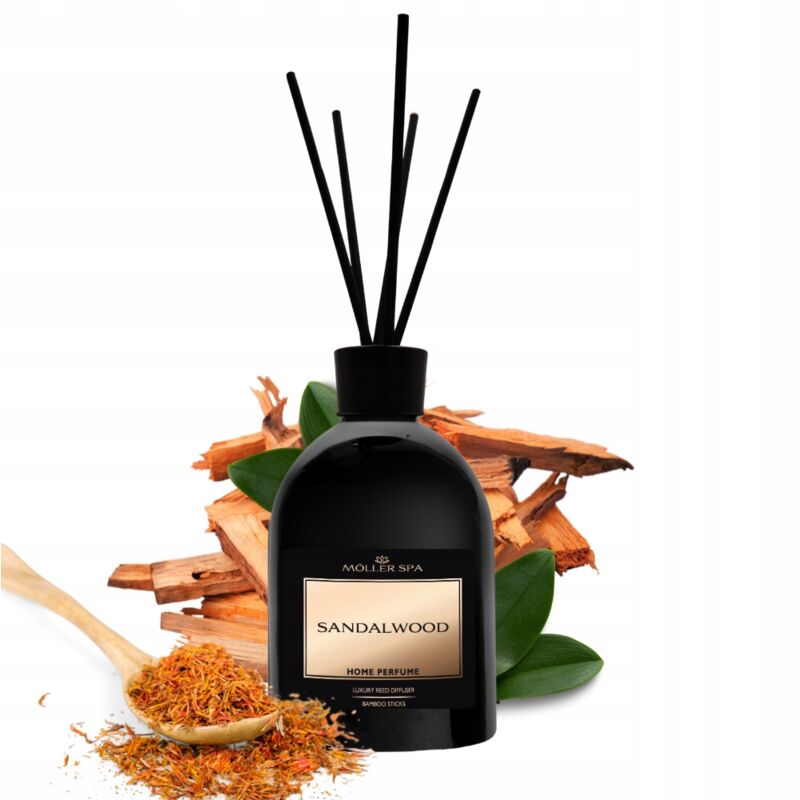 foto del prodotto diffusore di fragranze per la casa al sandalo, fino a 90 giorni, bastoncini profumati 250 ml