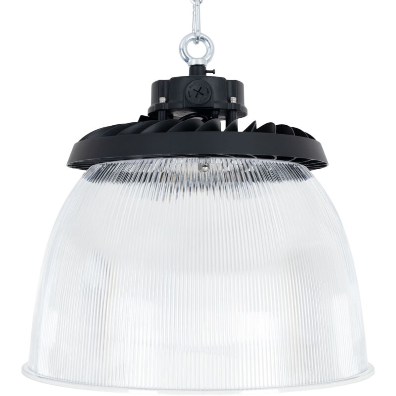 foto del prodotto diffusore di luce in policarbonato per campana led industriale