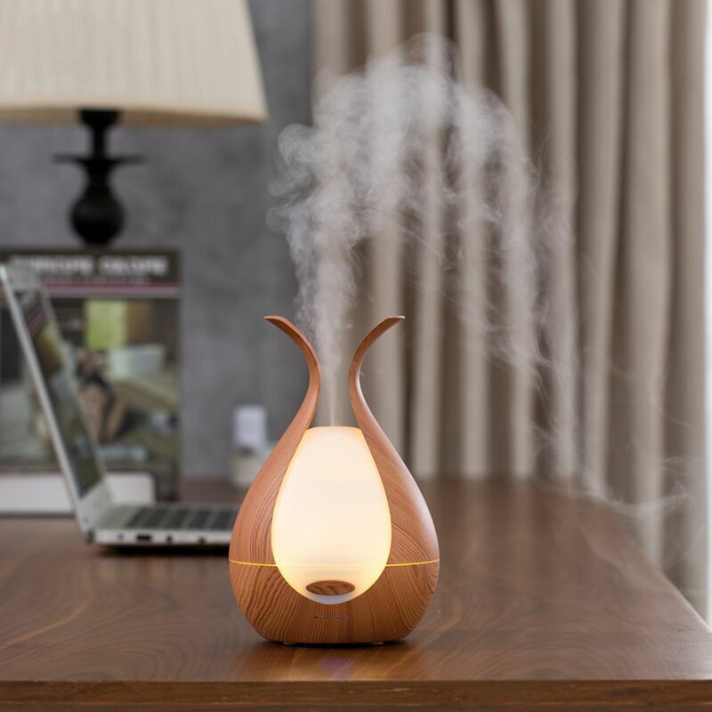 foto del prodotto diffusore di oli essenziali 200 ml diffusore di oli essenziali di grande capacit , luce ambientale a led colorata con possibilit di temporizzazione
