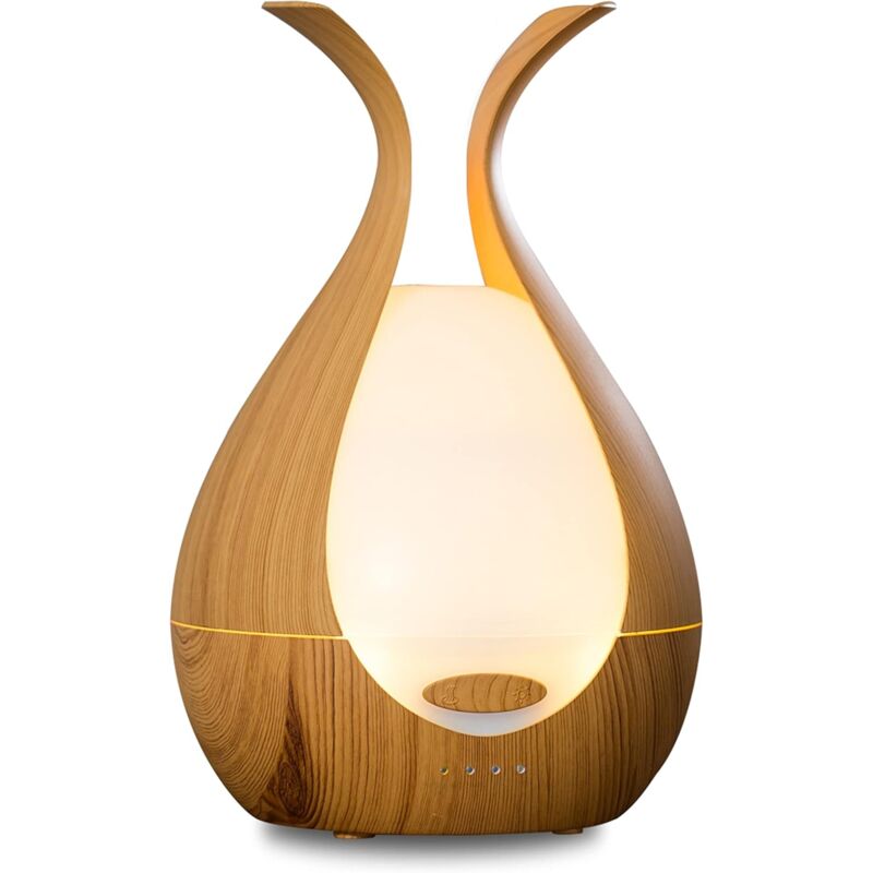 foto del prodotto diffusore di oli essenziali, diffusore di aromaterapia a freddo ad ultrasuoni, diffusore umidificatore elettrico, illuminazione a led