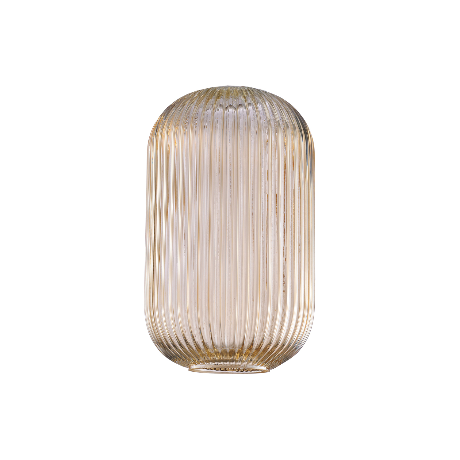 foto del prodotto diffusore in vetro ambra effetto plisse'