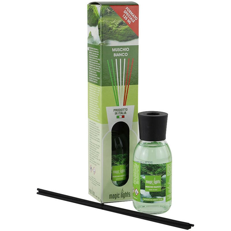 foto del prodotto diffusore mikado musc bianco 125ml profumo dfralatnambiance elegante