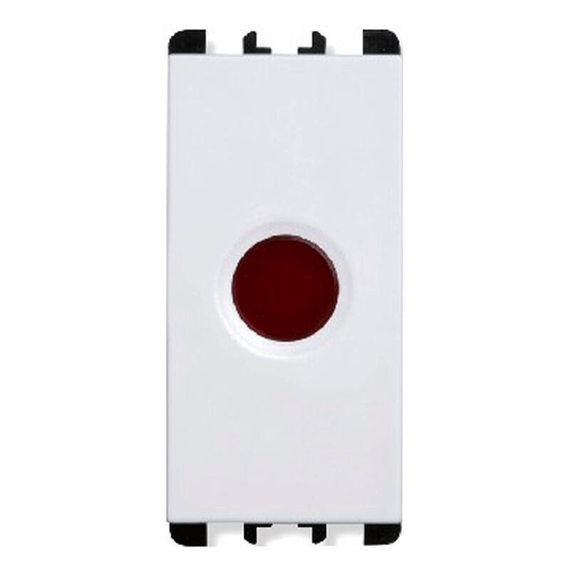 foto del prodotto diffusore rosso per led urmet simon nea 1 modulo bianco 10282.b