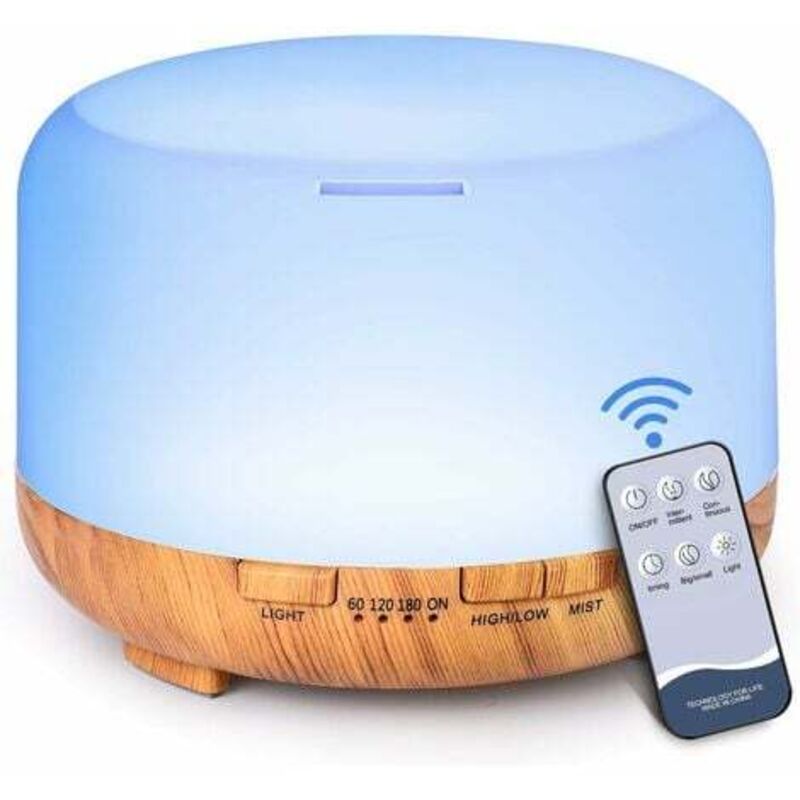 foto del prodotto diffusori di oli essenziali, diffusori con venature del legno da 500 ml per oli essenziali, per ambienti grandi, per la casa, diffusore di oli per