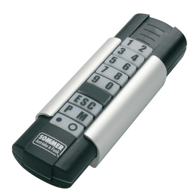 foto del prodotto digicode - tastiera radio telecody+ sommer - s10212-00001 - 12 canali - nera - 868,8 mhz