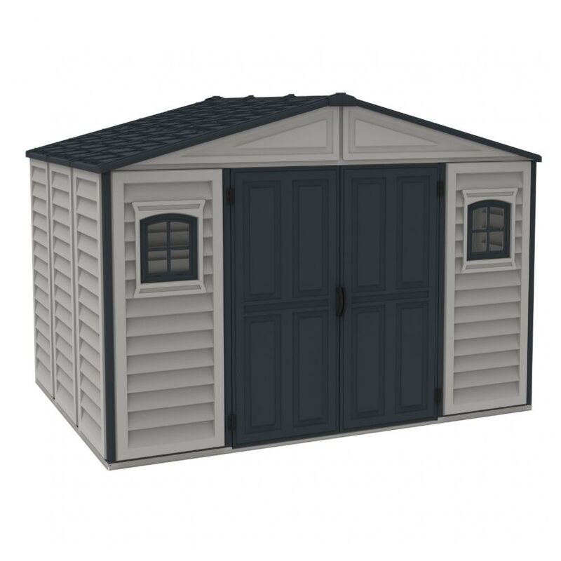 foto del prodotto digiplastics casetta in pvc woodbridge plus v2 10,5 x8 duramax 319 x 240 x 233 cm