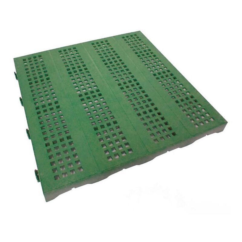 foto del prodotto digiplastics piastrella di plastica singola da esterno e giardino 40 x 40 cm forata