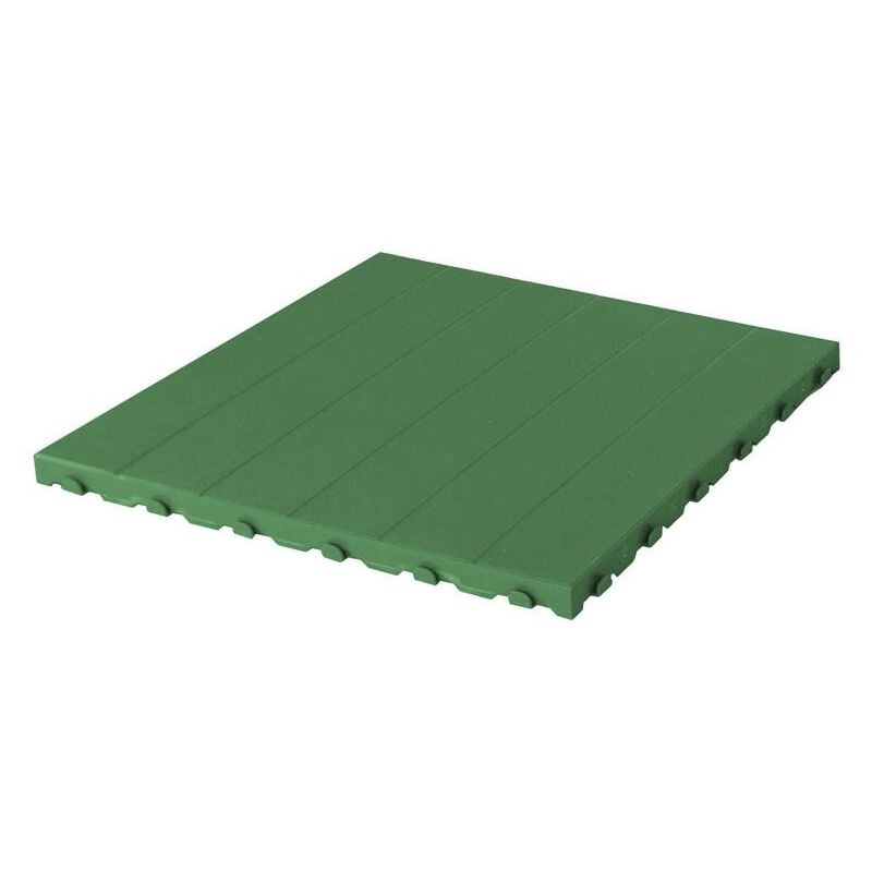 foto del prodotto digiplastics piastrella in plastica da esterno e giardino 60 x 60 cm piena equivalente a 1,5 m2. pezzi 4 colore verde