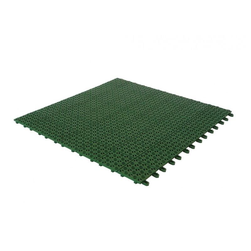 foto del prodotto digiplastics piastrella singola flessibile in plastica 55,5 x 55,5 cm da esterno e giardino. drenante e autobloccante