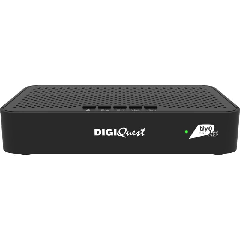 foto del prodotto digiquest decoder tiv sat classic q10 ricevitore satellitare hd tiv sat mediaplayer, telecomando 2 in 1 e smartcard tiv sat inclusa colore nero