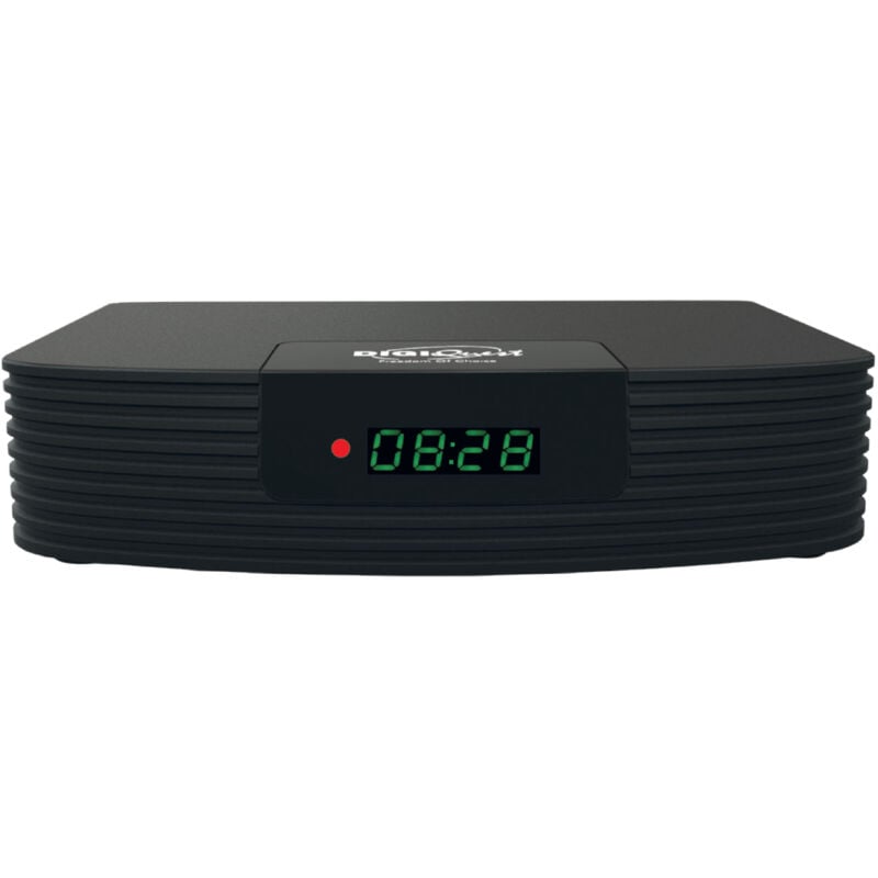 foto del prodotto digiquest digitale terrestre skill voice box works with alexa, dvb-t2, nero, telecomando 2 in 1
