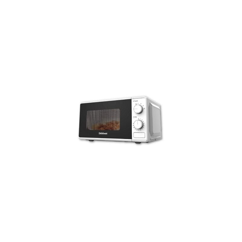 foto del prodotto digiquest forno a microonde 20 litri - 700w easy wave - bianco con controllo manuale, piatto girevole, luce interna e segnale di fine cottura.