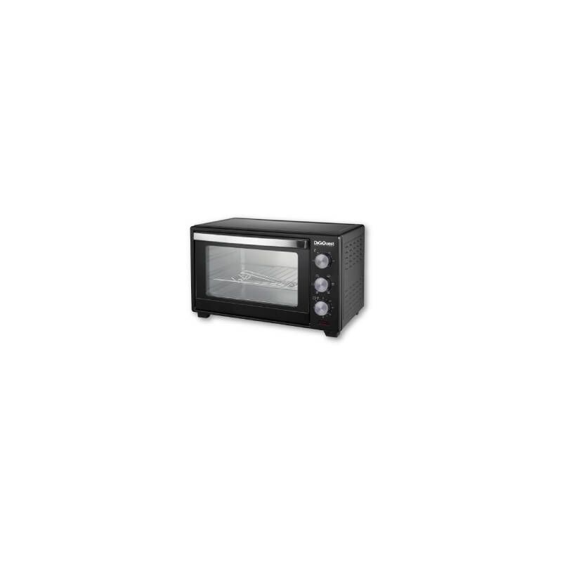 foto del prodotto digiquest forno elettrico ventilato 30 l, 1600 w, timer 60 min, spegnimento automatico, illuminazione interna, doppio vetro temperato resistente al