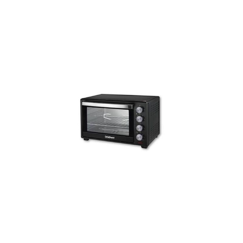 foto del prodotto digiquest forno elettrico ventilato 38 litri con girarrosto, 1600 w, timer 60 min, spegnimento automatico e illuminazione interna, doppio vetro