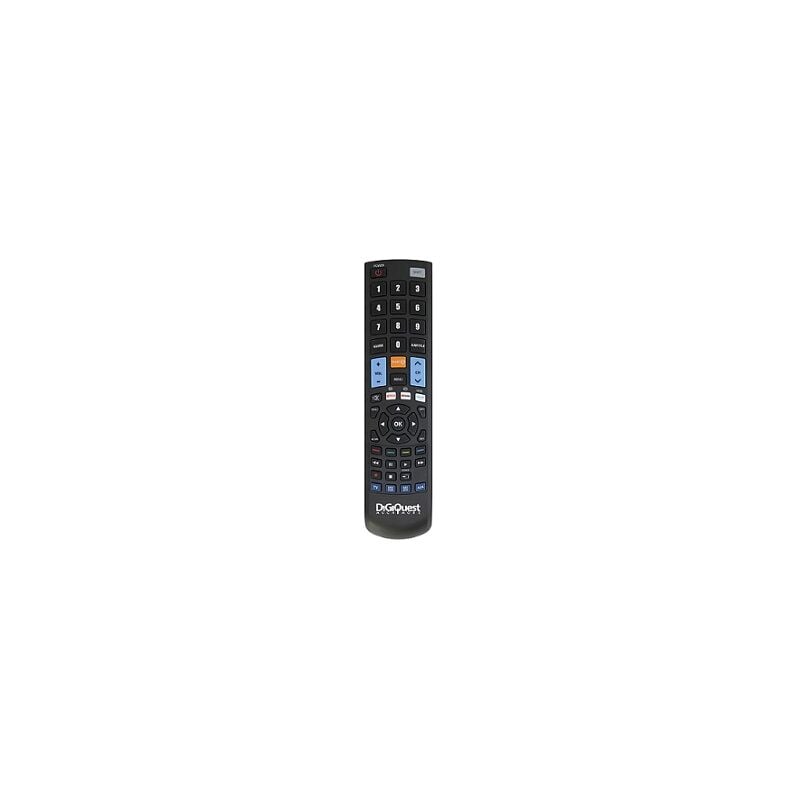 foto del prodotto digiquest programmabile 4 in 1 - compatibile con tutti i tv, decoder, ricevitore, dvd e hifi. pui controllare fino a 4 diversi dispositivi. mantiene