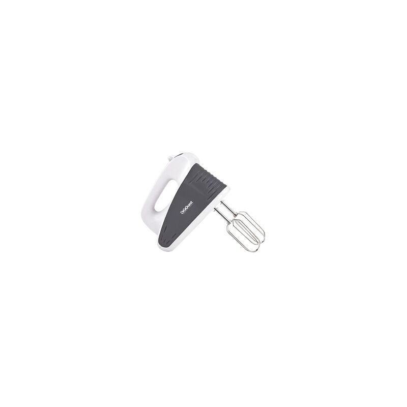 foto del prodotto digiquest sbattitore elettrico a 2 fruste whip250, 5 velocit , funzione turbo, fruste e ganci in acciaio inox, grigio