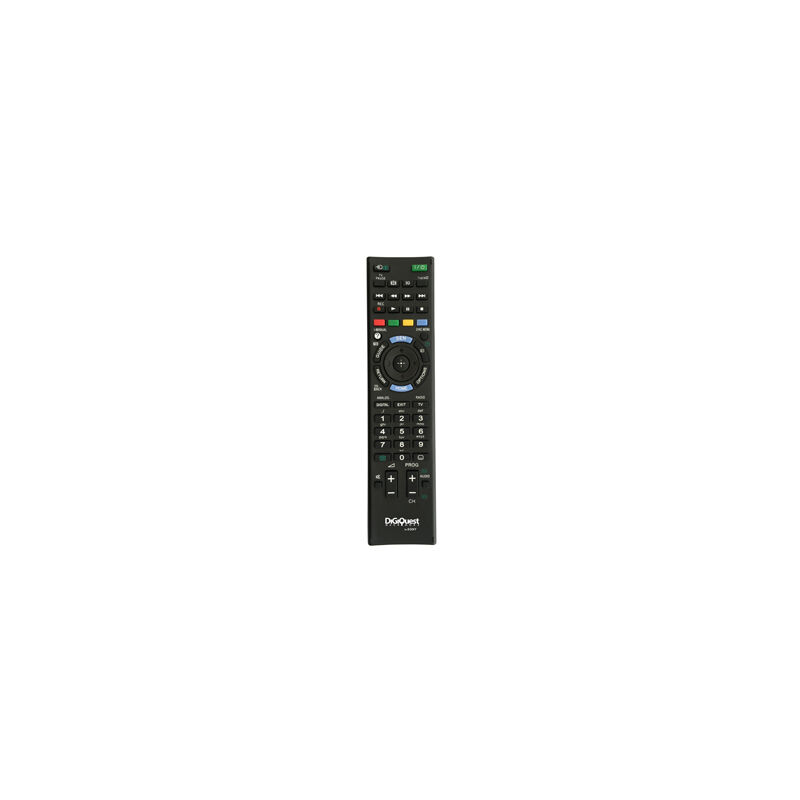 foto del prodotto digiquest telecomando compatibile con tutti i modelli di sony tv, lcd, led, plasma e 4k. completo di tutte le funzioni e tasti conformi al