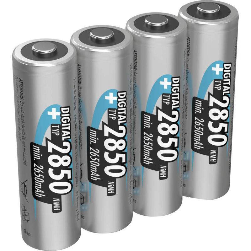 foto del prodotto digital - batteria 4 x aa tipo - nimh - ricaricabile - 2850 mah - ansmann