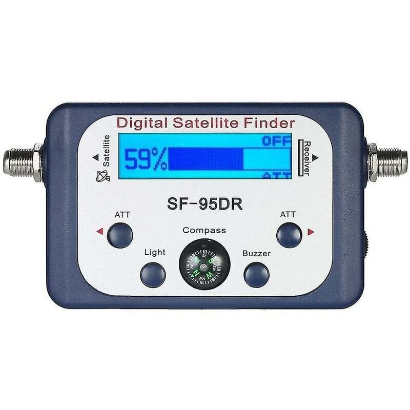 foto del prodotto digitale per tester misuratore segnale tv ricevitore satellitare con bussola e display lcd fta dvb s2