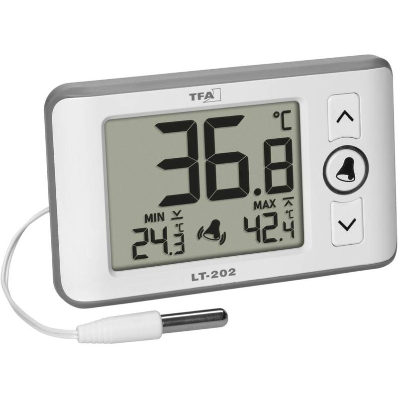 foto del prodotto digitales profi-thermometer mit kabelf hler lt 202 termometro bianco 30.1052.02 - tfa dostmann