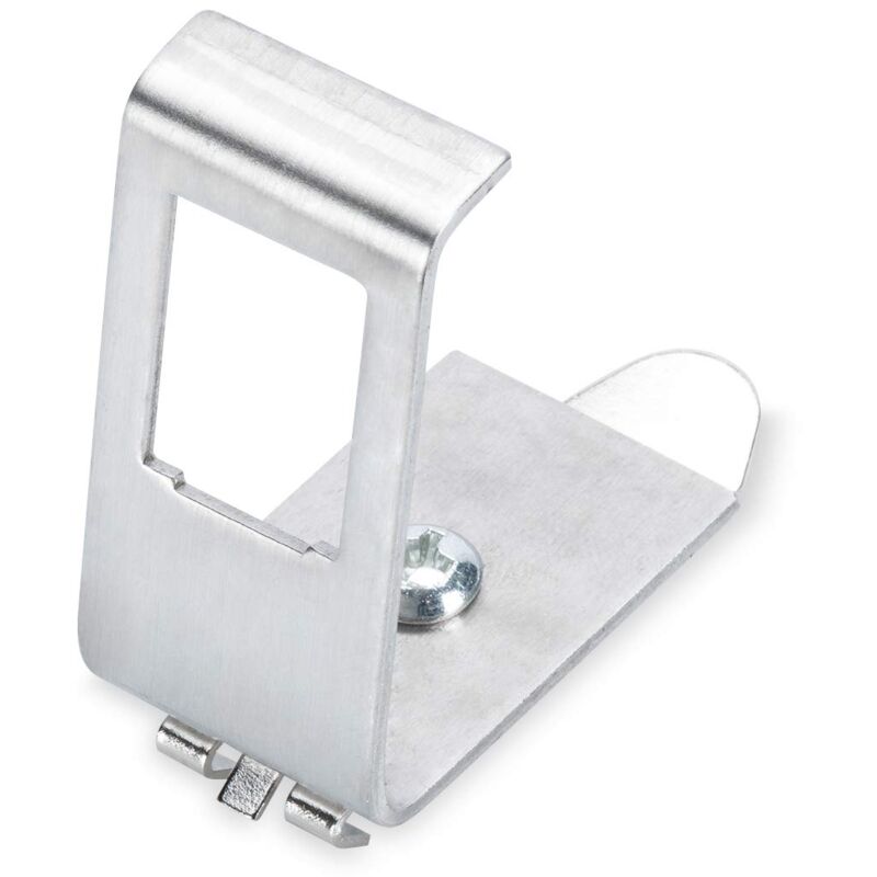 foto del prodotto digitus adattatore per guida din per modulo keystone - 1 porta - angolo di 45 - acciaio inox - custodia aperta