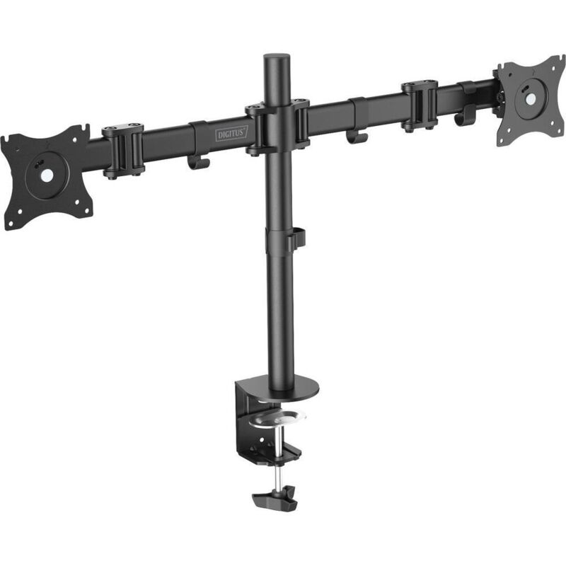 foto del prodotto digitus da 90349 2 vie supporto da tavolo per monitor 38,1 cm 15 68,6 cm 27 nero ruotabile, regolabile in altez