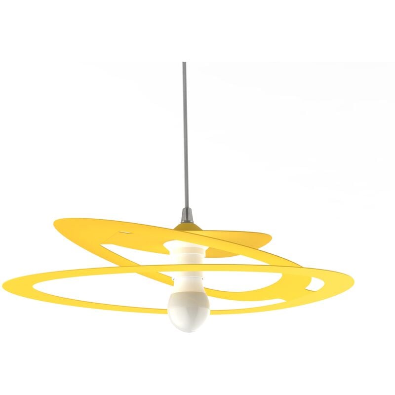foto del prodotto dilate sospensione, 1x e27, max 42w, metallo, giallo, d.40cm lumicom