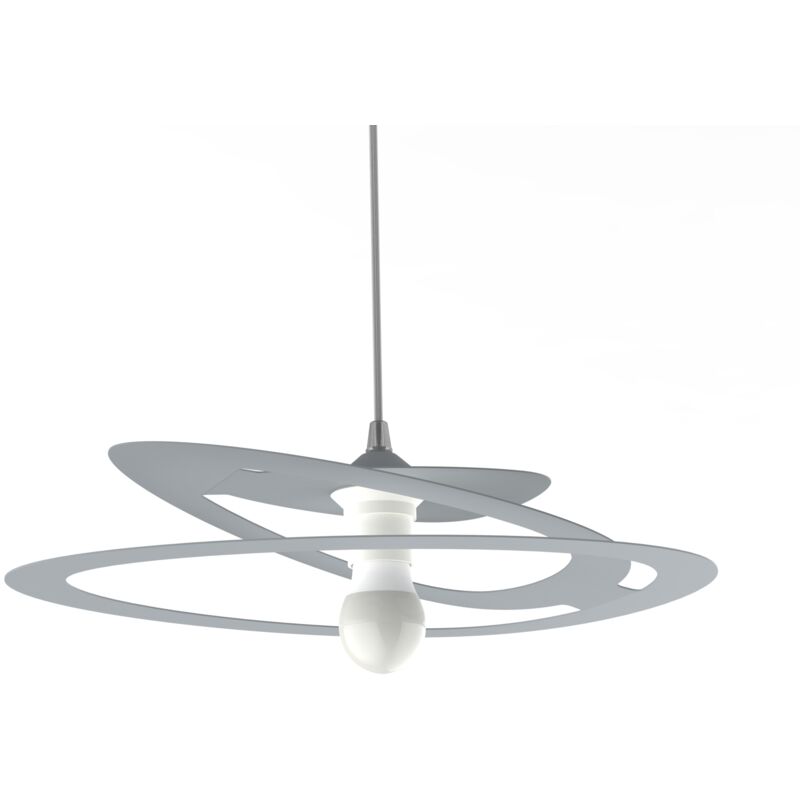 foto del prodotto dilate sospensione, 1x e27, max 42w, metallo, grigio, d.40cm lumicom