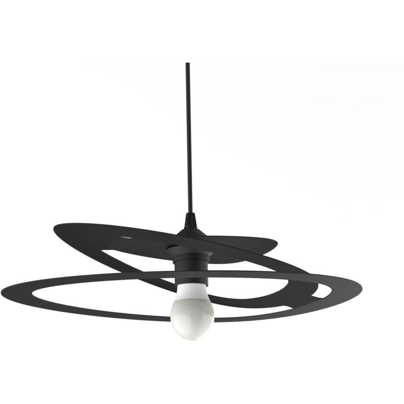 foto del prodotto dilate sospensione, 1x e27, max 42w, metallo, nero opaco, d.40cm lumicom