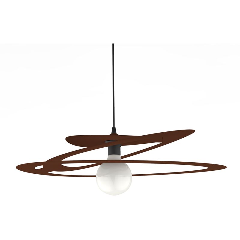 foto del prodotto dilate sospensione, 1x e27, max 42w, metallo, rosso cowhide, d.60cm lumicom