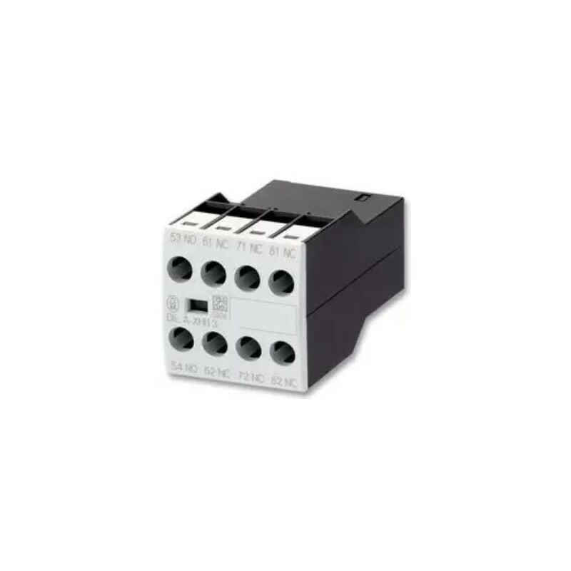 foto del prodotto dilm32 xhi22 blocco contatti ausiliari innestabile 4p 4a 400v moeller