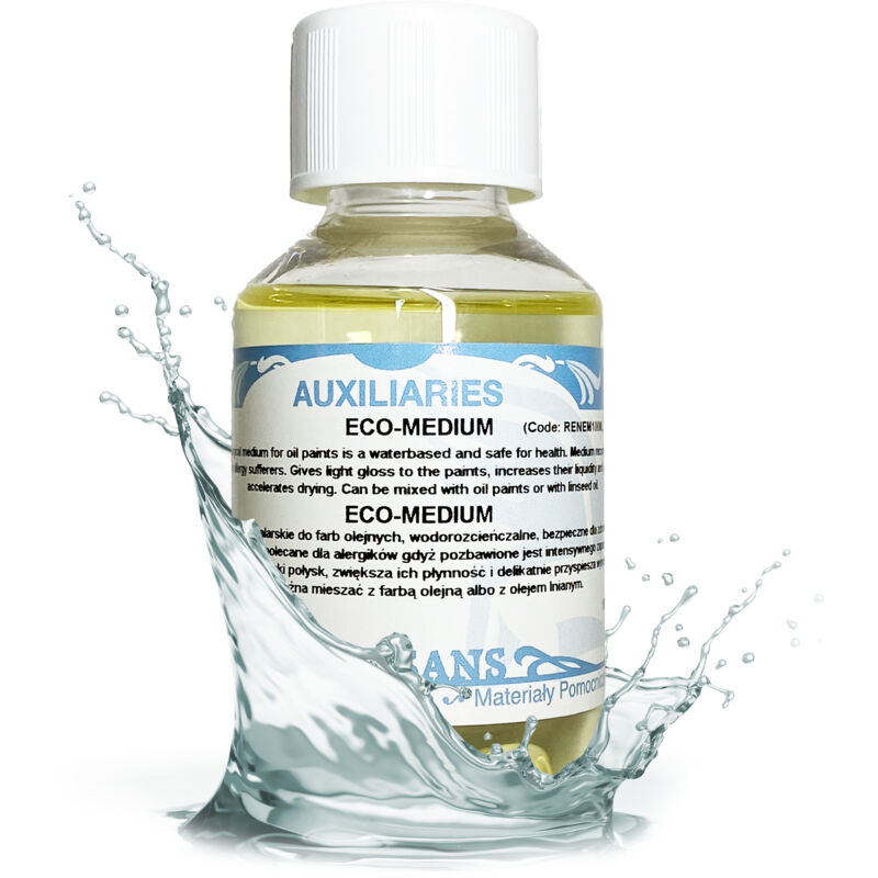 foto del prodotto diluente per pittura eco medium per colori ad olio lucidi renesans 100ml