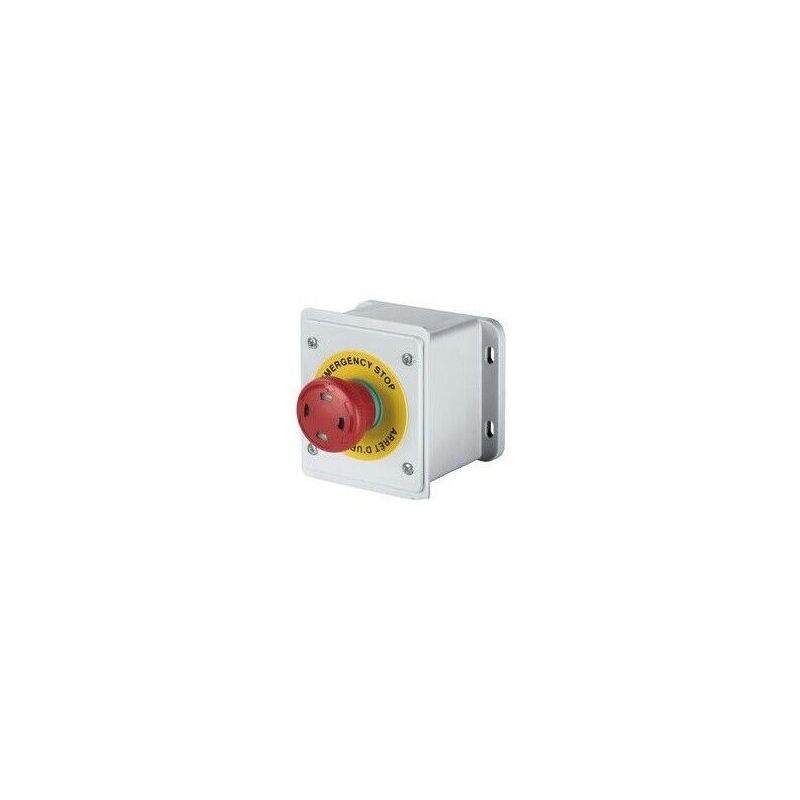 foto del prodotto dim tasto emergenza a parete rosso 40 mm pulsante a fungo dispositivo sicurezza