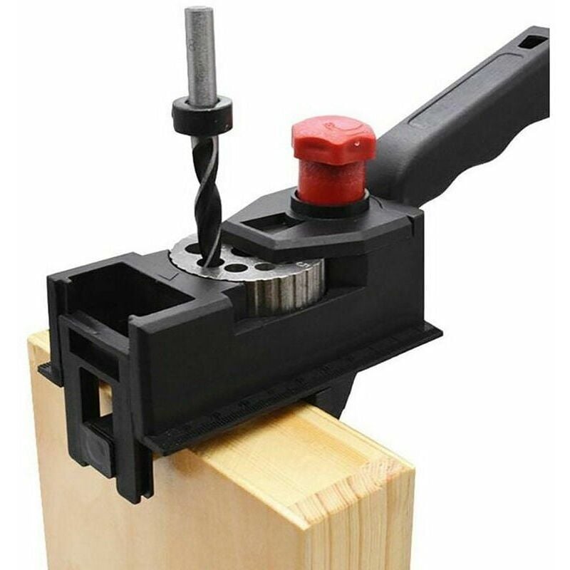 foto del prodotto dima di foratura universale xvx con dimensioni dei fori regolabili, adatta per tasselli in legno, antiscivolo, 3-12 mm