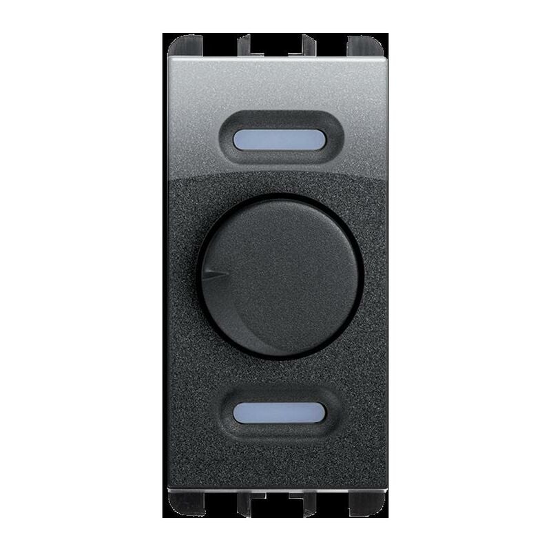 foto del prodotto dimmer rotativo e deviatore push-push acciaio scuro urmet 10533ac
