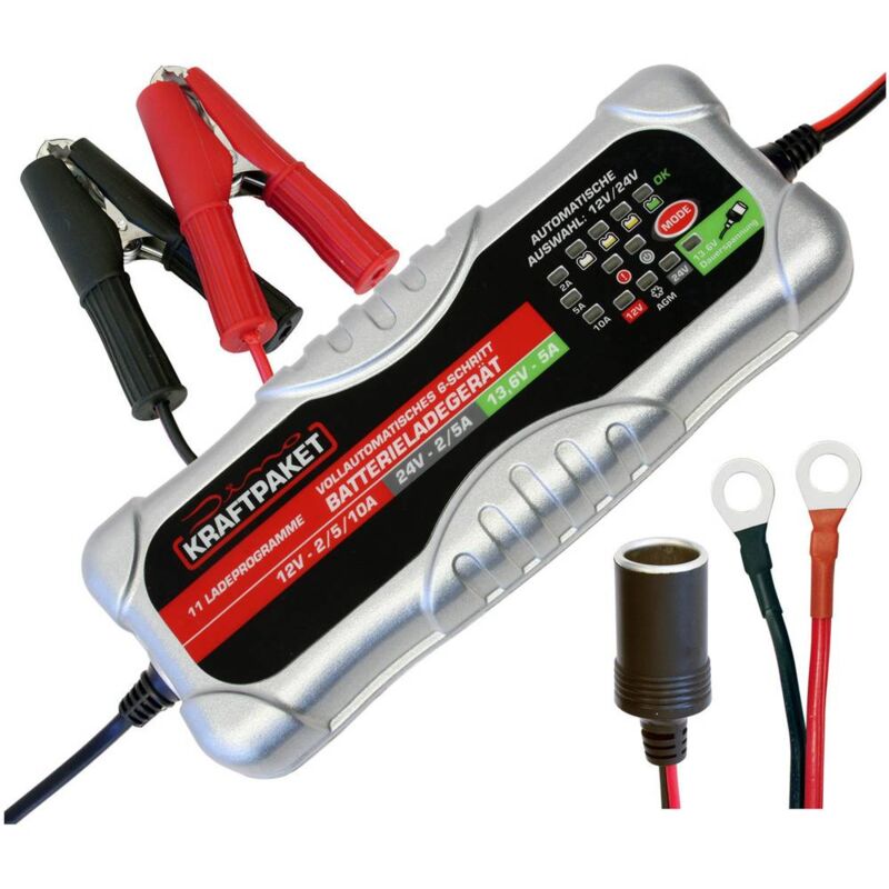foto del prodotto dino kraftpaket 136302 caricatore automatico, bilanciatore batteria, caricatore 10 a, 5 a, 2 a 5 a, 2 a