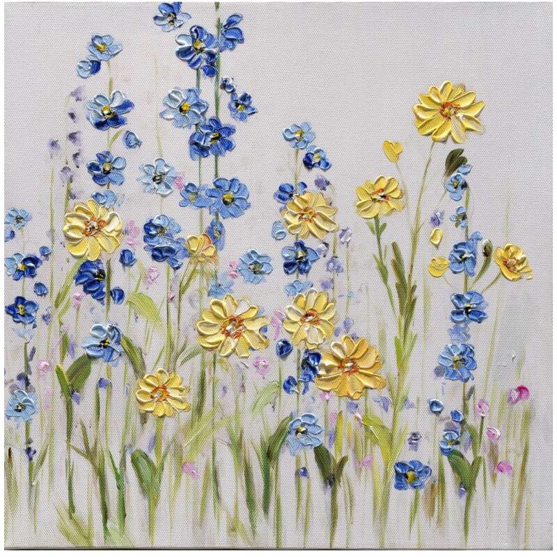 foto del prodotto dipinto su tela fiori ii