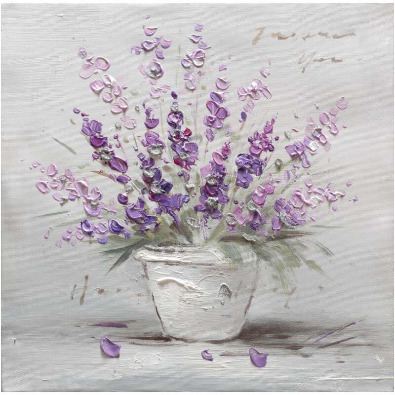 foto del prodotto dipinto su tela vaso di fiori