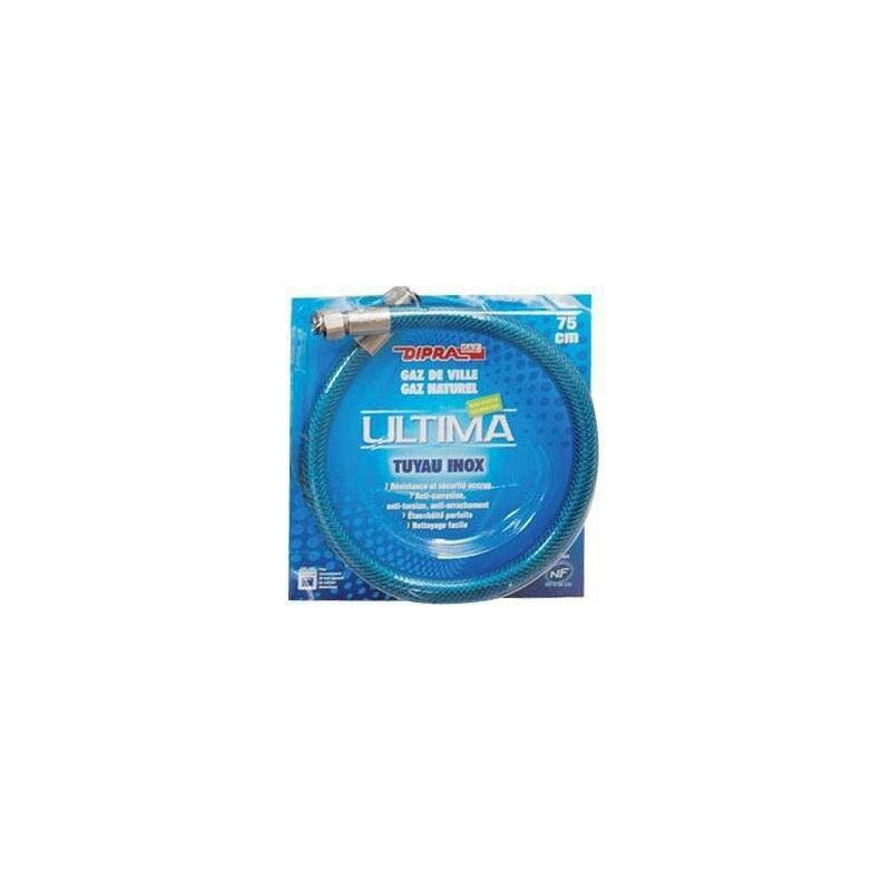 foto del prodotto dipra 73200 tubo flessibile in acciaio inox a gas naturale, 2,0 m