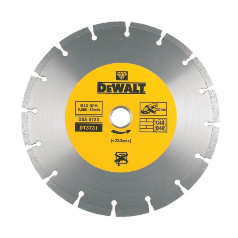 foto del prodotto dischi a corona segmentata sinterizzati materiali, dt3731-qz - dewalt