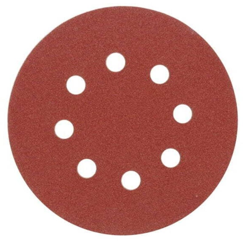 foto del prodotto dischi abrasivi 125mm, p60, con 8 fori, set da 5 pezzi 08576 vorel