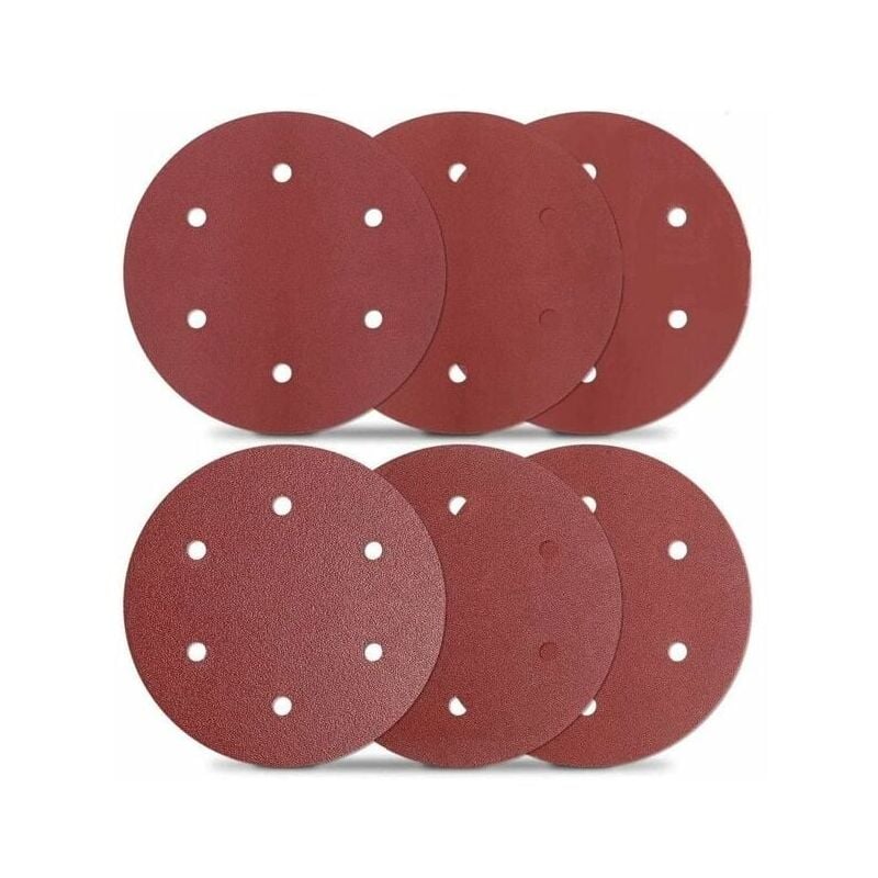 foto del prodotto dischi abrasivi da 9 pollici 225 mm, 30 pezzi, 6 fori, per levigatrice per cartongesso asd5a