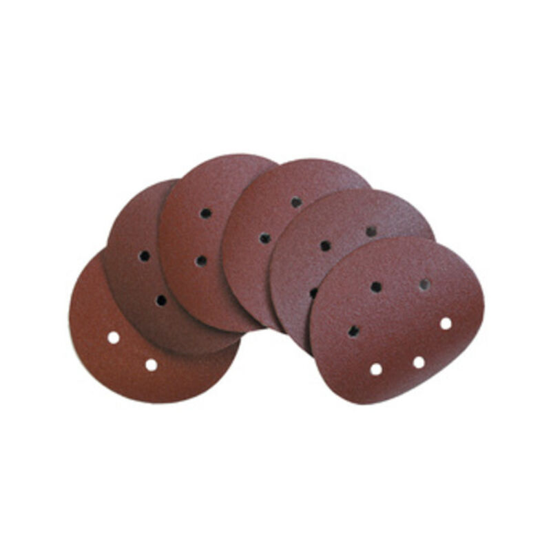 foto del prodotto dischi abrasivi velcrati 6 fori mm.150 gr. 40. prezzo per 1 pezzo.