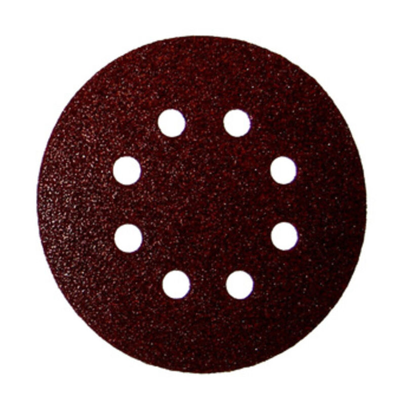 foto del prodotto dischi abrasivi velcrati 8 fori mm.125 gr.100. prezzo per 1 pezzo.