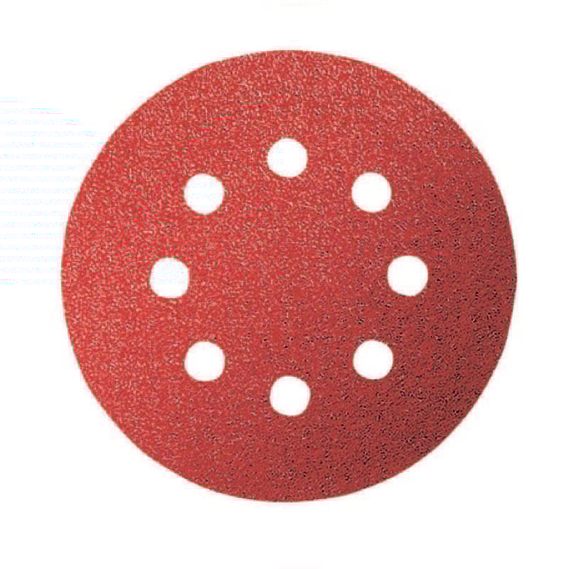 foto del prodotto dischi carta abrasiva forata con velcro per rotorbitali mm.125 grana 180 confezione da 100 pz.