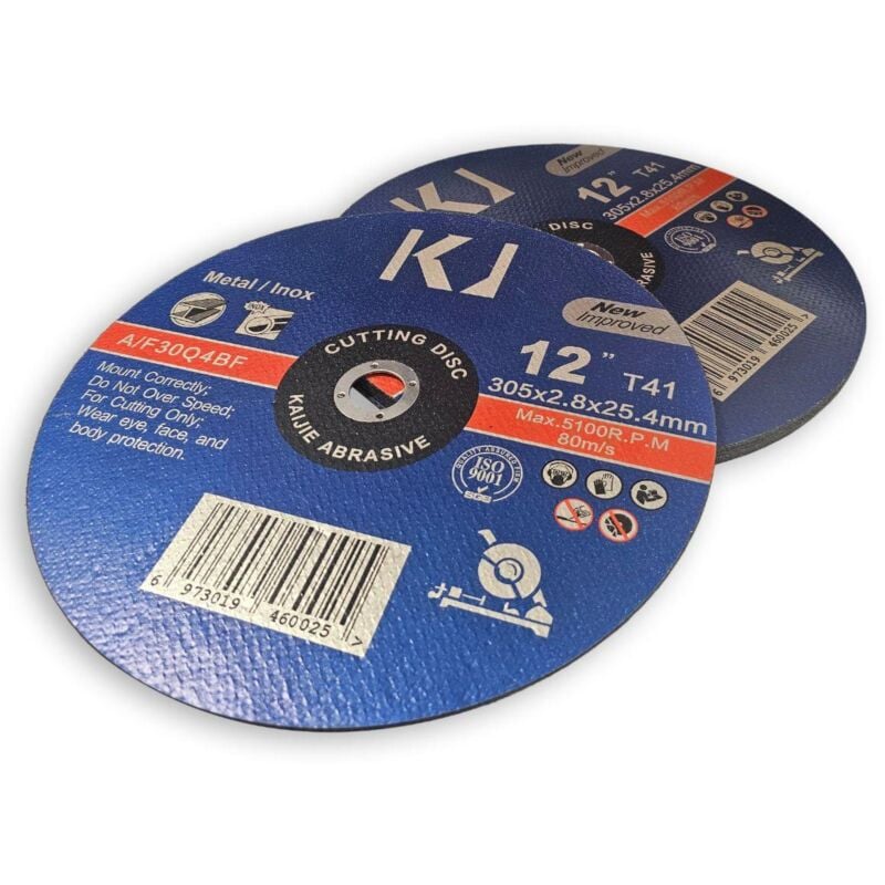 foto del prodotto dischi da taglio 305 x 2,8 x 25,4 mm per metallo, acciaio inossidabile 5 pz