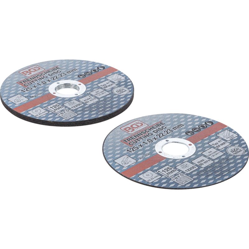 foto del prodotto dischi da taglio per acciaio inossidabile 125 x 1,0 x 22,2 mm 5 pz.